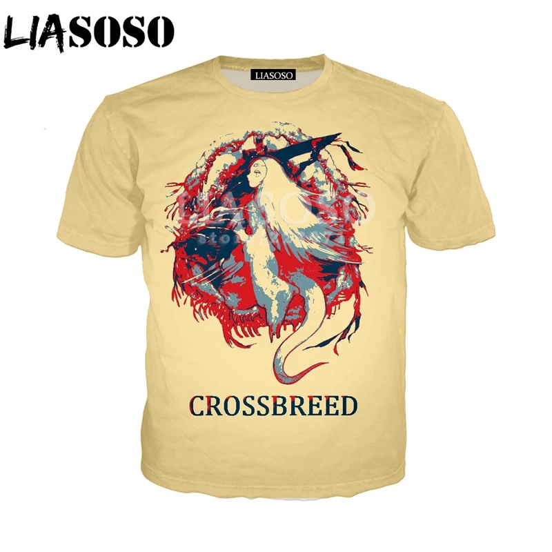 LIASOSO, летняя Новинка, мужская и женская футболка, 3D принт, стимулирует видеоигры, темная душа, толстовка, Модный пуловер с коротким рукавом, A021-03 - Цвет: 6