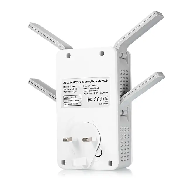 Pix Link Lv Ac09 Wifi Range Extender 1200 Mbps Wireless Dual