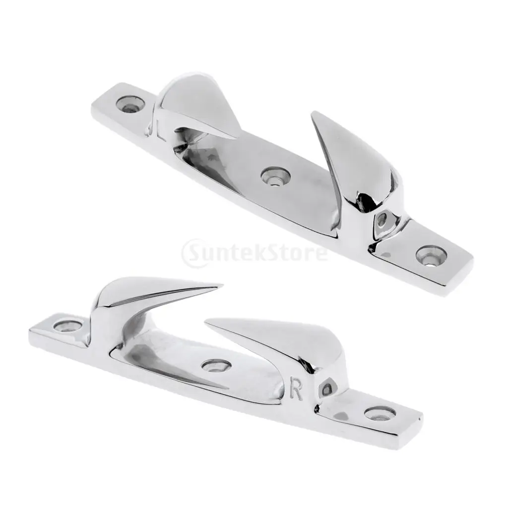 2Pcs 3 Holes 119mm Skean Fairlead Boat Bow Cleat Chock Yacht Deck Dock