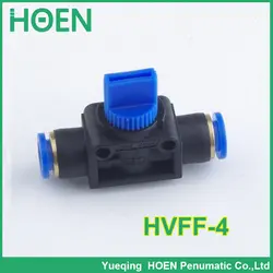 100 шт. hvff12 пневматические компоненты hvff серии flow control ручной клапан 12 мм трубы штуцер шланга