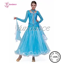 Новые Бальные платья для выступлений легкие стандартные танцевальные платья DB-1364