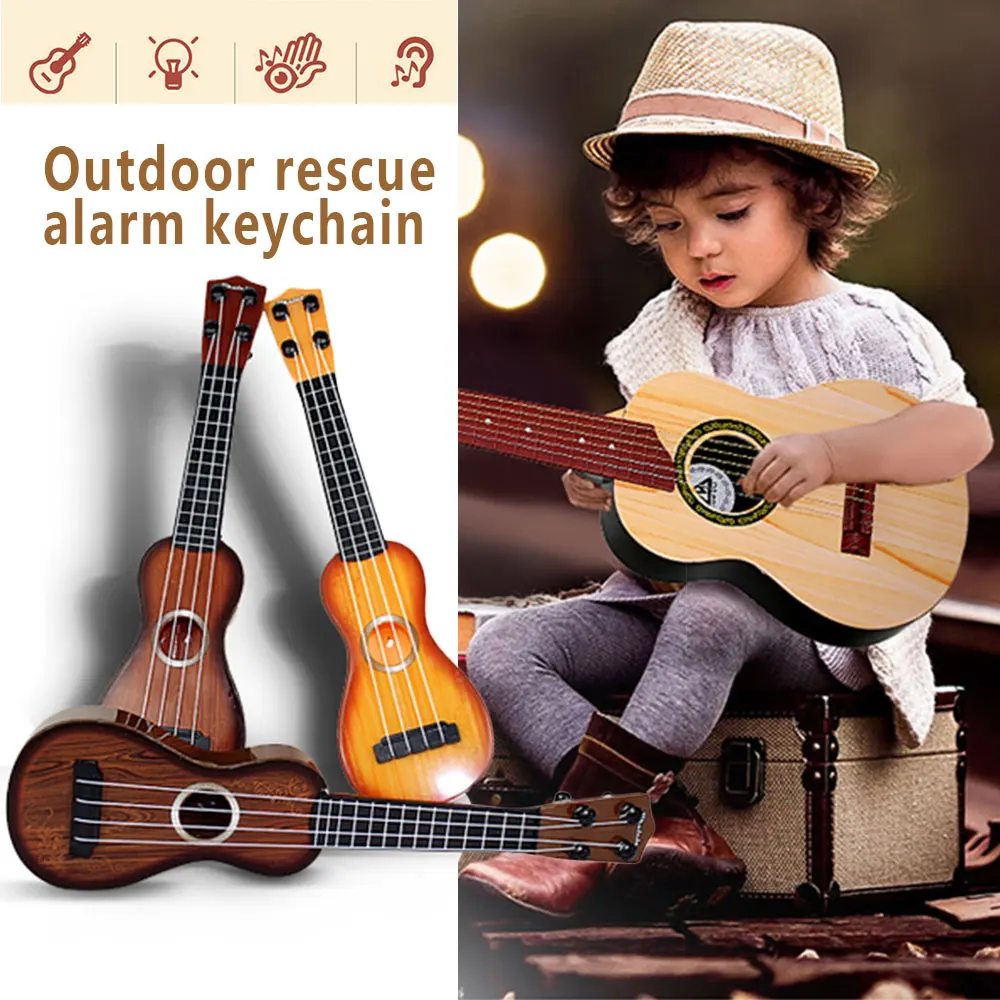 

Ukulele ABS Beginners Education Kids 38*10cm Color Random Plastic New Year Gift Musical Instruments Small Guitar Toy Fun