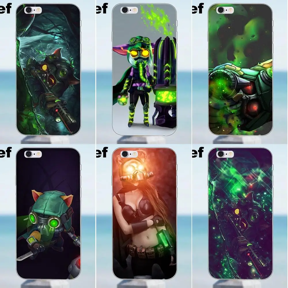 For iPhone 4 4S 5 5S 5C SE 6 6S 7 8 Plus X Samsung Galaxy J1 J3 J5 J7 A3 A5 2016 2017 Soft TPU Pattern Lol Omega Squad Teemo | Мобильные