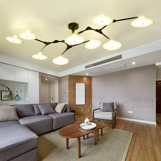 Candelabro de flor de ciruelo muy creativo iluminación para sala de