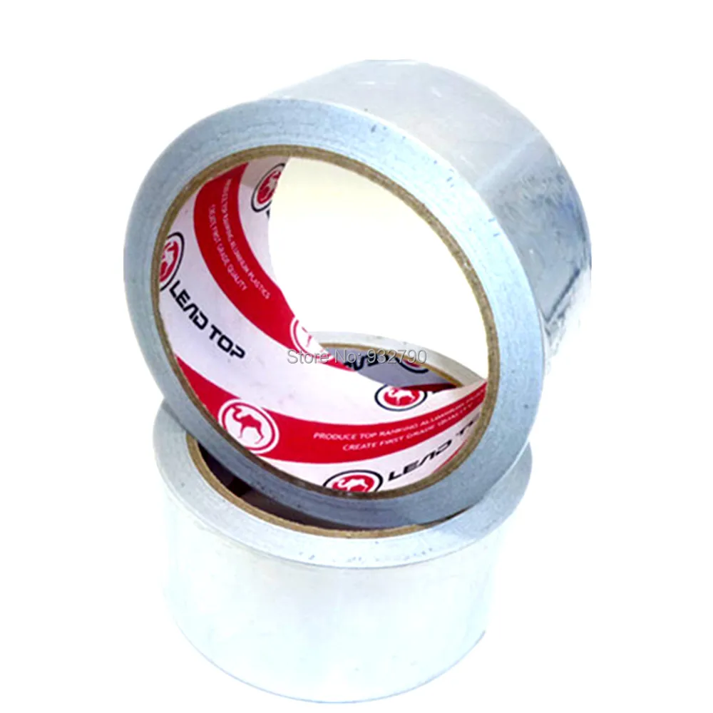 2pcs Aluminum Foil Tape Adhesive Joint Sealing Heat Shield Duct Sealing Self Adhesive Sealing