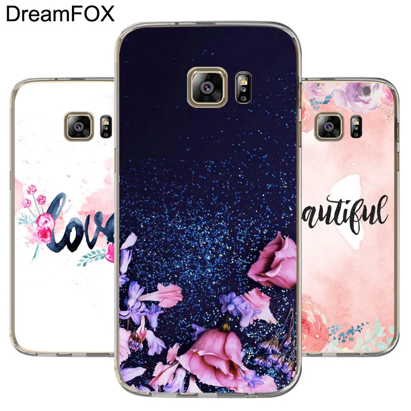 DREAMFOX M280 Printing Glitter Soft TPU Silicone Cover Case For Samsung Galaxy S5 S6 S7 S8 S9 S10 5G S10E Lite Edge Plus |