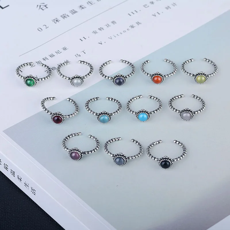 

XIYANIKE New 925 Sterling Silver Jewelry Charming Rhinestone Open Multi Colors Twelve Constellations Customized For Women Lover