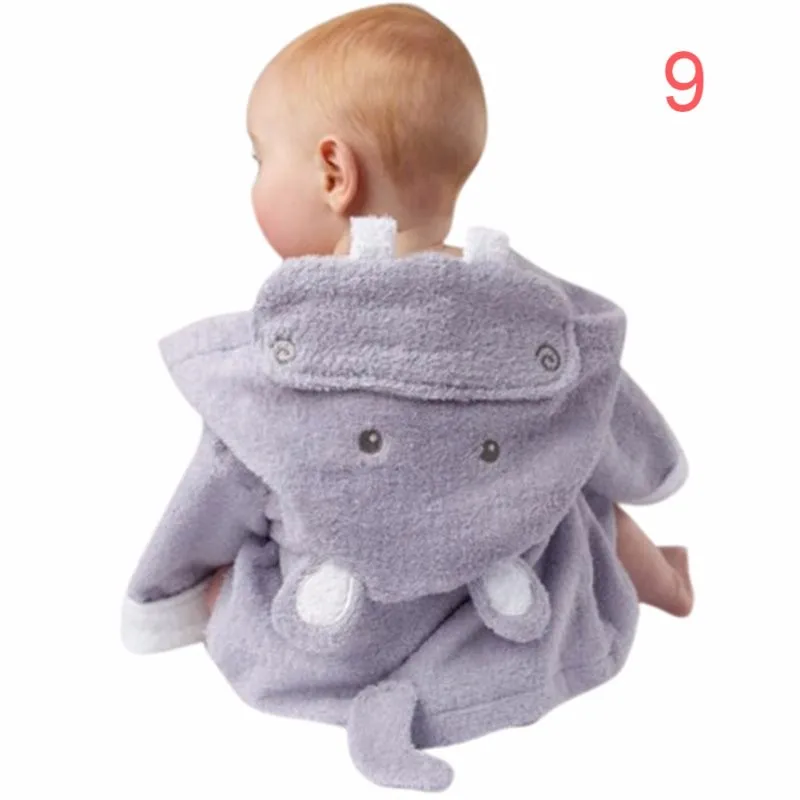 Winter Spring Autumn Animal Style Baby Clothing Boys Girls Robes Cartoon Bathrobe Sleepwear Robe