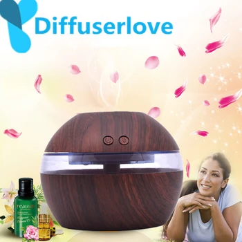 

Diffuserlove 300ml Ultrasonic Air Humidifier USB Essential Oil Diffuser 7 Color Change Light Car Purifier Aroma Anion Mist Maker