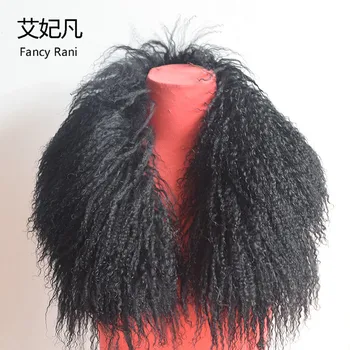 

75cm Real Fur Collar Women Long Wool Fur 2018 New Fashion Black Green Beach Wool Fur Collar Fur Collar for Down Jackets 5 colors