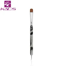 KADS Kolinsky French Sable nail Brush 2 way Acrylic UV Gel Nail Art Builder Brush Pen Set BEND nail dotting pen nail art brush