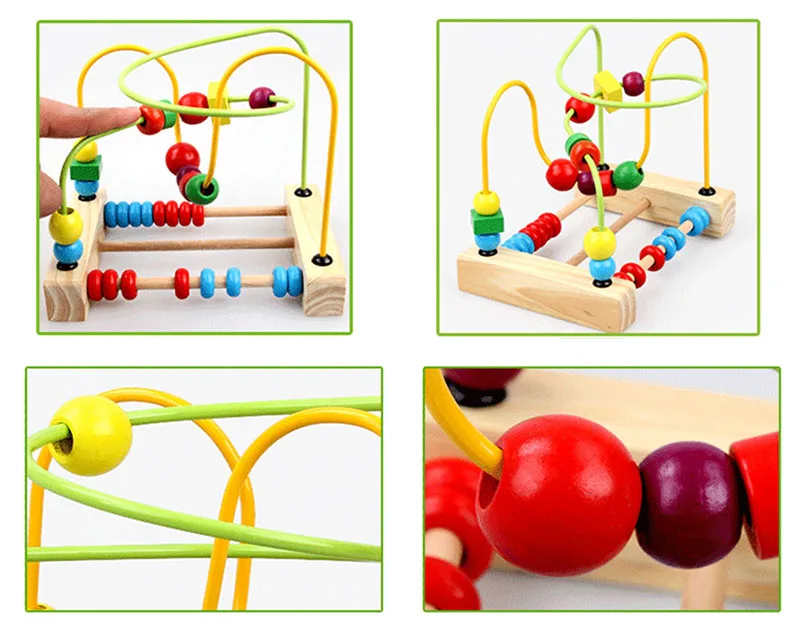 WOOD ROUND BEAD SLIDE PUZZLE  (2)