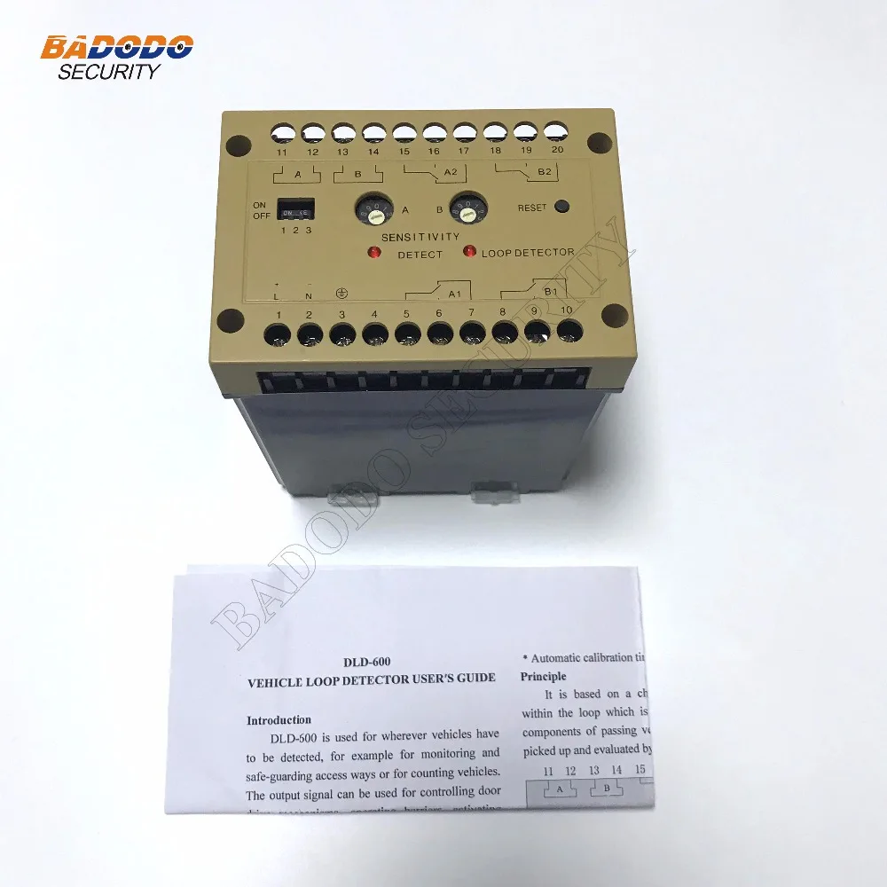 DLD-600 110 V/220 V двойной реле Выход 2-х канальный транспортный Индуктивный детектор петли автомобиля двойной Управление