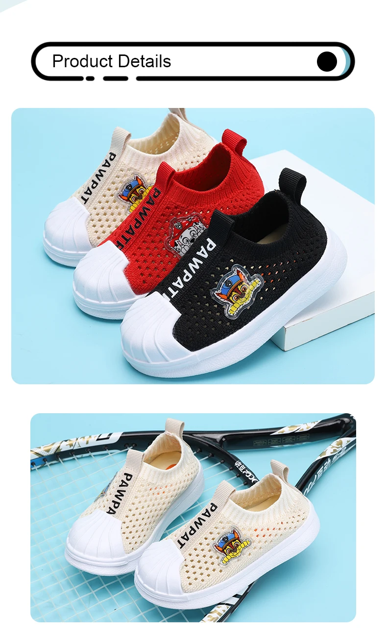 PAW PATROL/детская обувь для девочек; парусиновые кроссовки для мальчиков; Весенняя удобная детская спортивная обувь из синтетического материала; размеры 21-30