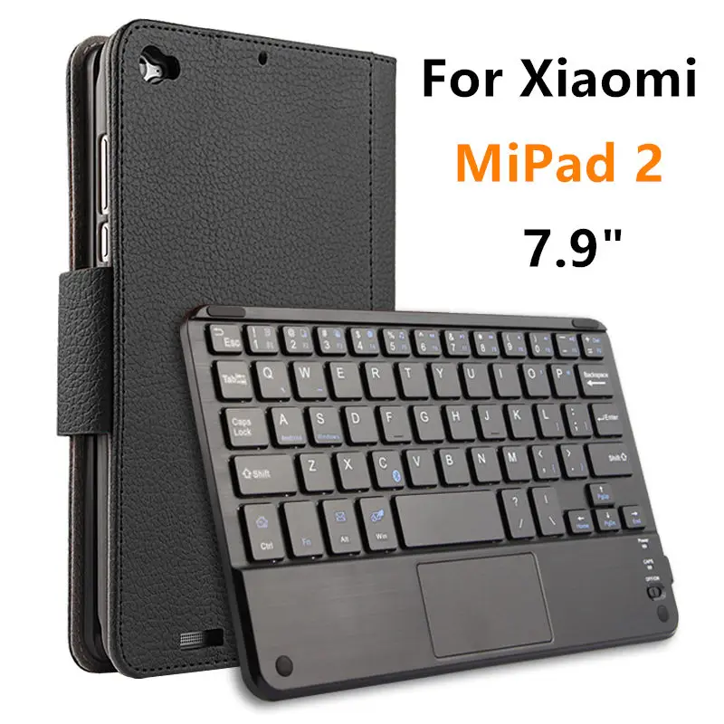 

Case For Xiaomi MiPad 2 Protective Wireless Bluetooth keyboard Smart cover Leather Tablet PC mipad2 Protector Sleeve 7.9" PU