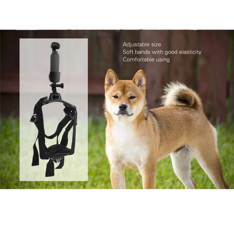 pet dog band Straps with J-Shape base for gopro hero camera dji Osmo Pocket camera Handheld gimbal Accessories 1 (18)