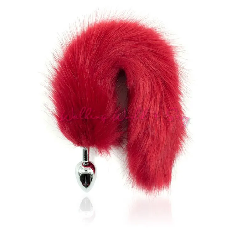 6 Color Faux Fox Tail Metal Anal Plug Adult Sex Toys Anus Insert Stopper Anal Plug Tail Beads Sex Products For Women Erotic Toys (19)