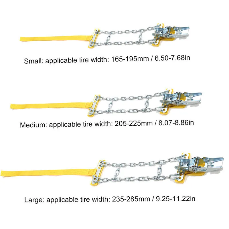 1 шт. марганцевые стальные автомобильные шины анти-цепь скольжения аварийные шины анти-противобуксовочный ремень для снега дороги песка дороги цепи снега 3 размера