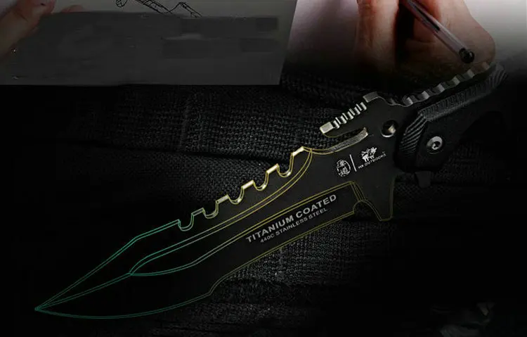 HX нож для выживания на открытом воздухе армейский охотничий нож 58hrc твердость Прямые ножи необходимый инструмент для самообороны открытый дропшиппинг