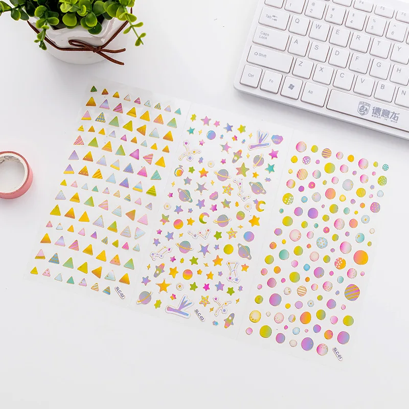 

Colorful Flag House Balloon Mini Decorative Stickers Adhesive Stickers DIY Decoration Diary Stationery Stickers Children Gift