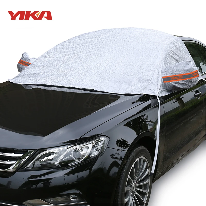 Universal Car Half Covers Sunshade Foil Waterproof Thicken Auto Snow Shield