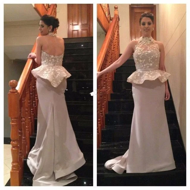 peplum evening dresses