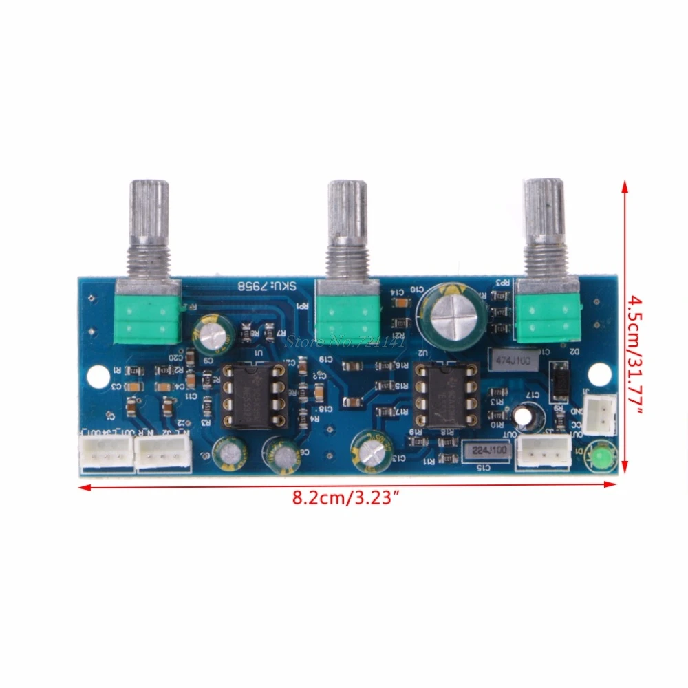 NE5532 фильтр низких частот DC 12-24 В сабвуфер 2.1CH/Предварительный усилитель доска предусилителя