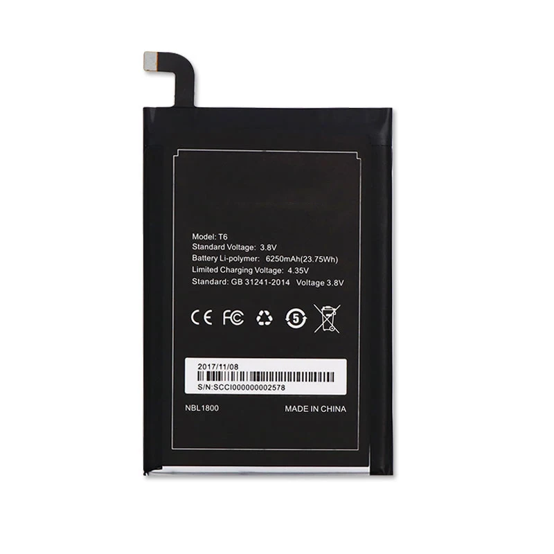 Аккумулятор большой емкости 6250 мАч для DOOGEE T6 Pro + Инструменты|large capacity battery|battery for