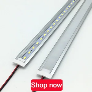 Светодиодный светильник для бара s 50 см 5730 жесткая полоса кухонный светодиодный светильник 36s DC12V твердая полоса с U плоской крышкой 5 шт. 50 см