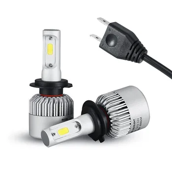 

TOYIKIE 1set Plug&Play Auto Car LED Headlight Bulb Fog Light Lamp Kit H4 H7 H11 H13 9005 9006 COB 72W 8000LM 6500K 12V 24V