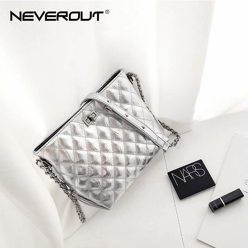 Классическая сумка хобо NEVEROUT 2 размера модная через плечо из спилка высокого