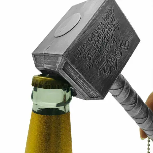 

2019 Funny Bottle Opener Creative Thor's Hammer Shape Beer Opener Bar Home Decor Openers Raytheon Hammer Opener