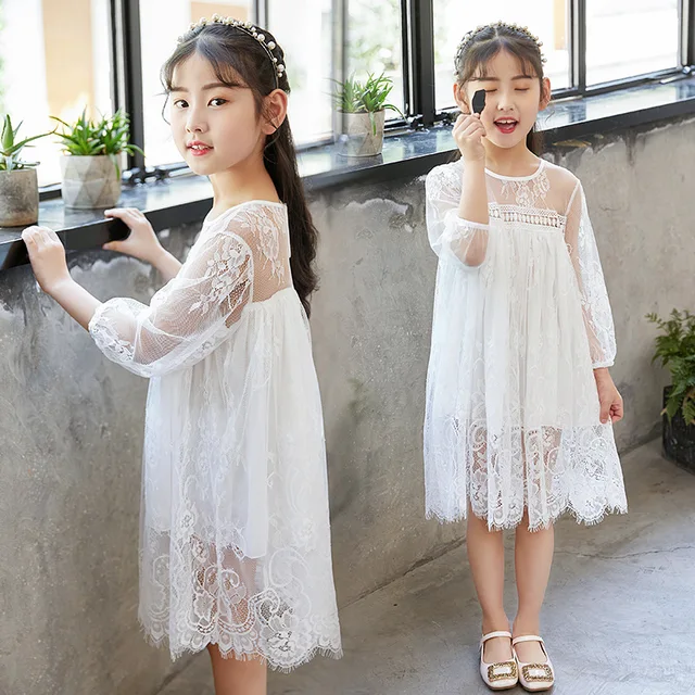 White Dress Girls Size 7