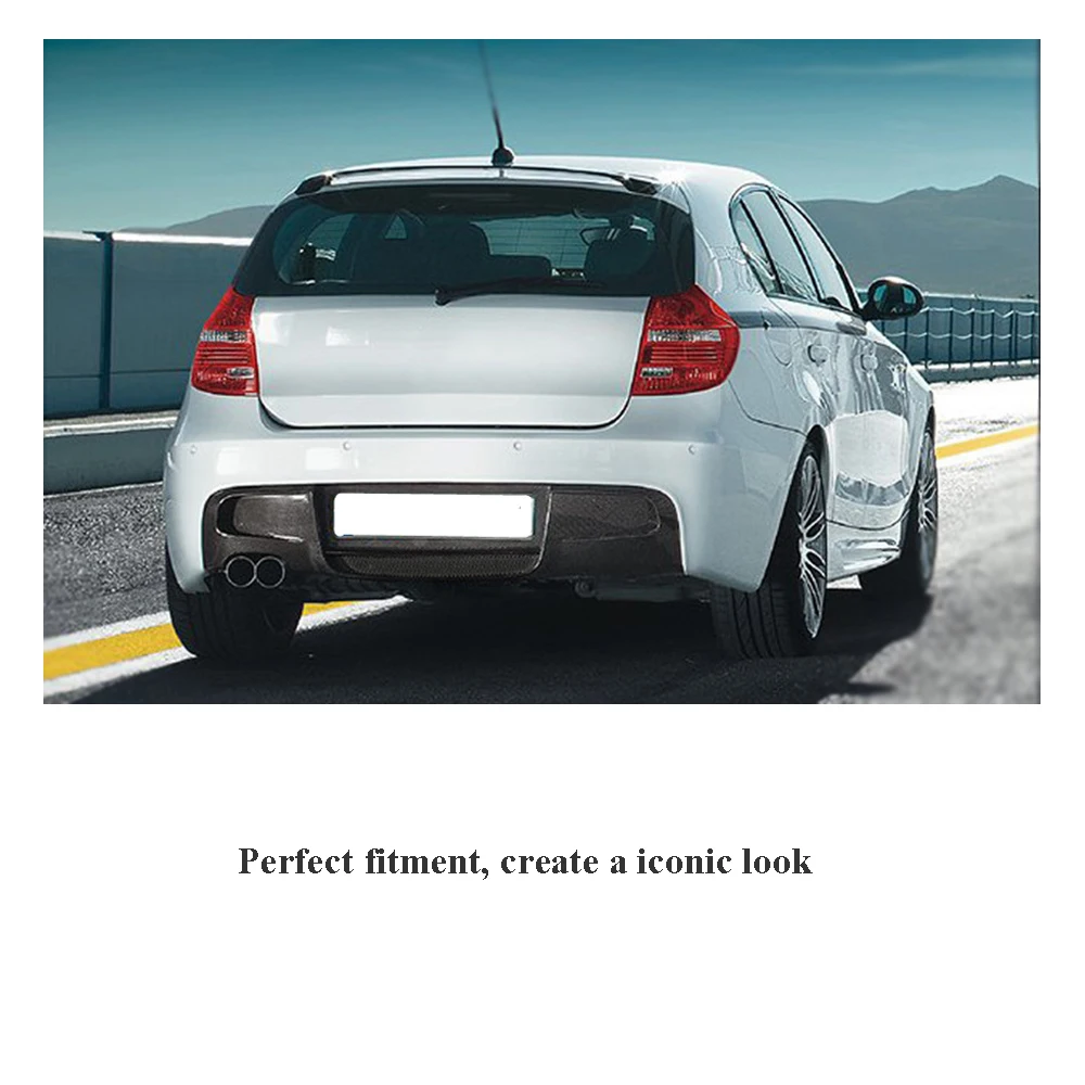 Задний бампер диффузор спойлер для BMW 1 серии E87 M Tech Sport 2007 2011 углеродное