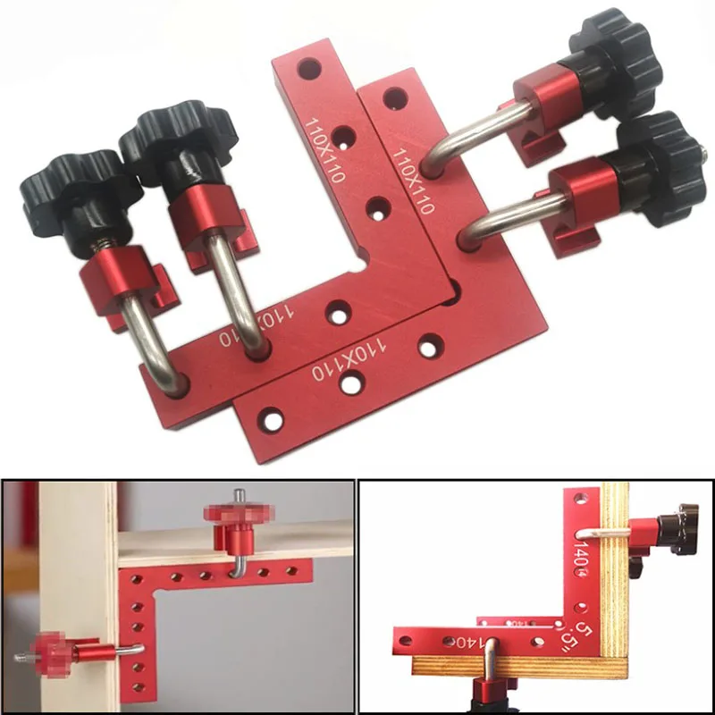  90 Degrees L-Shaped Auxiliary Fixture Carpenter's Square Right Angle Woodworking Positioning Ruler 