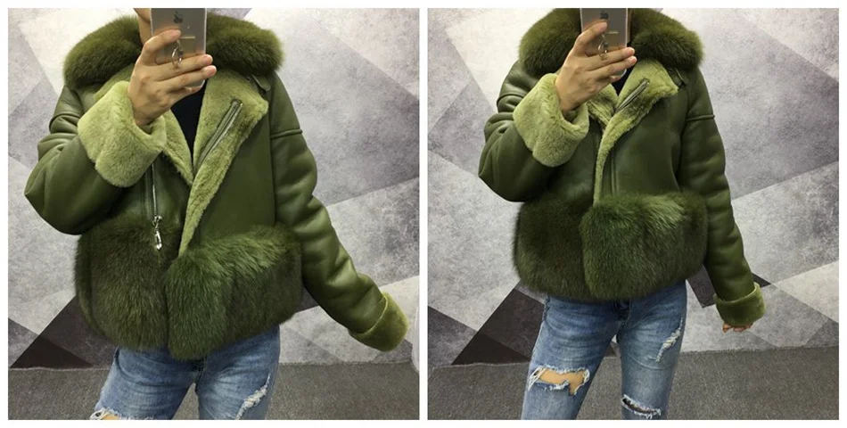 women genuine leather jacket with fur (17)