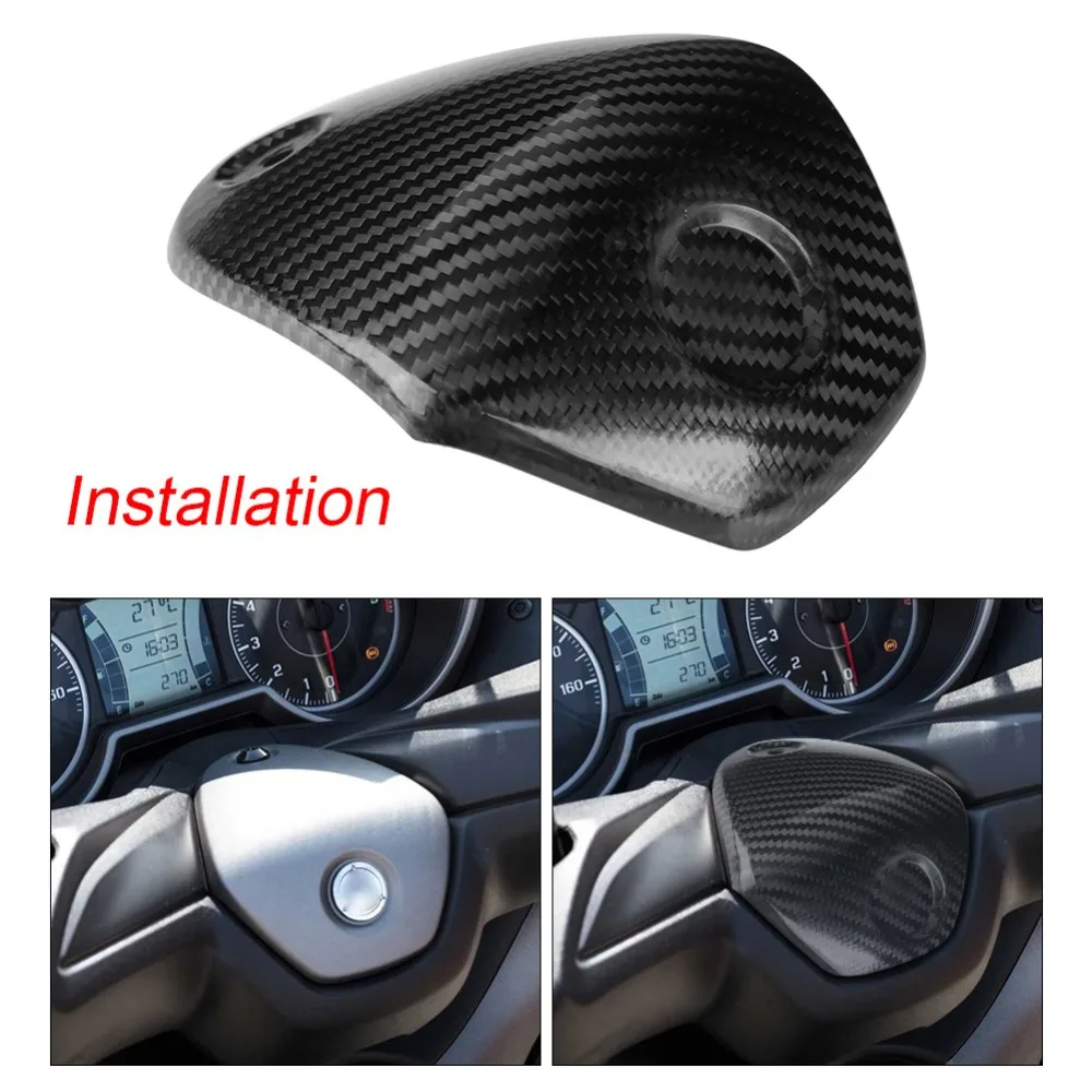 

Motorcycle Scooter Carbon Fiber Handlebar Clamp Seat Cover for YAMAHA XMAX 300 XMAX300 2017-2018 motorcycle styling