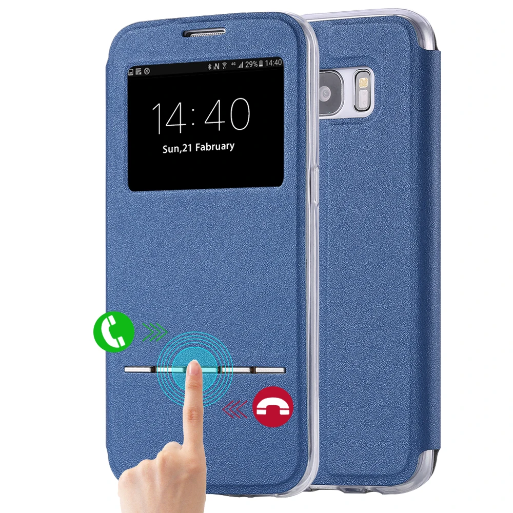 aliexpress buy kisscase smart window view for samsung galaxy s7 edge g9350 leather aliexpress buy kisscase smart window view for samsung galaxy s7 edge g9350 leather