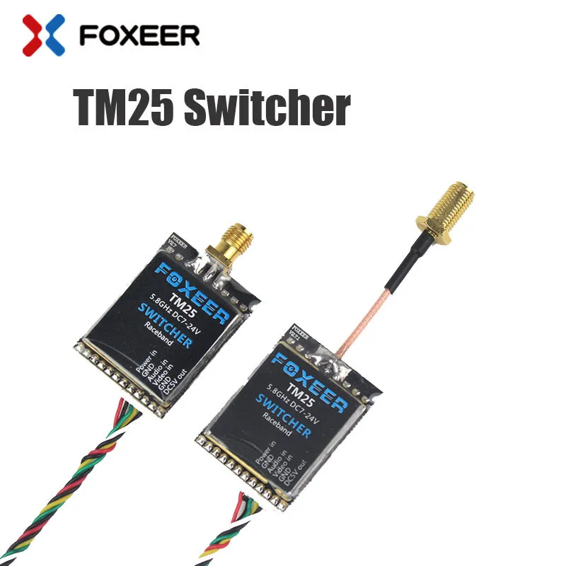 

1pcs Original Product high quality Foxeer TM25 Switcher/Inner hole 25/200/600mW Adjustable Power VTx Pigtail