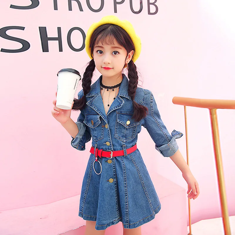 Children Denim Dresses Girls Denim Dresses for Kids Jeans Dresses