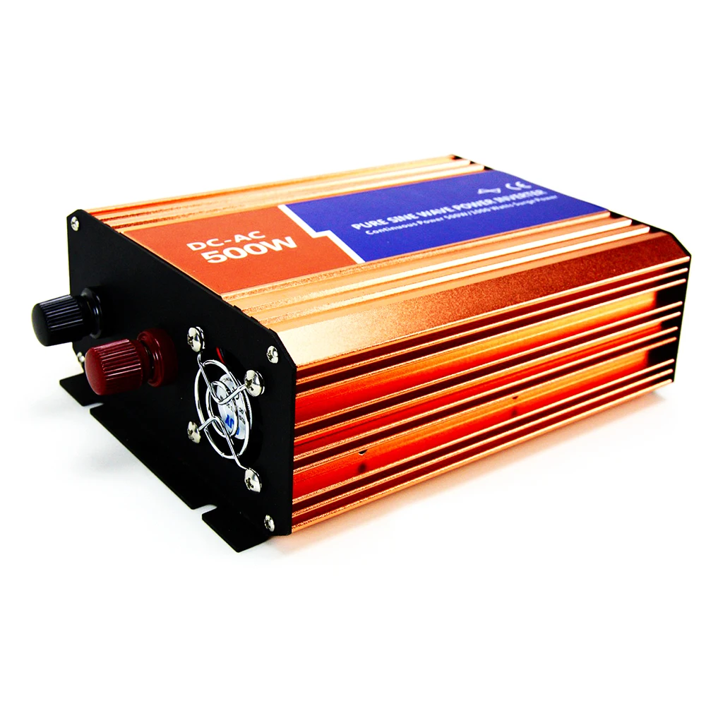 

MAYLAR 12VDC 500W Peak Power 1000W 110V/120V/220V/230VAC 50Hz/60Hz Off-grid Pure Sine Wave Solar Power Inverter or Wind Inverter