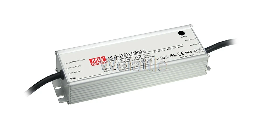 

MEAN WELL original HLG-120H-C1050D 74V ~ 148V 1050mA meanwell HLG-120H-C 155.4W LED Driver Power Supply D Type