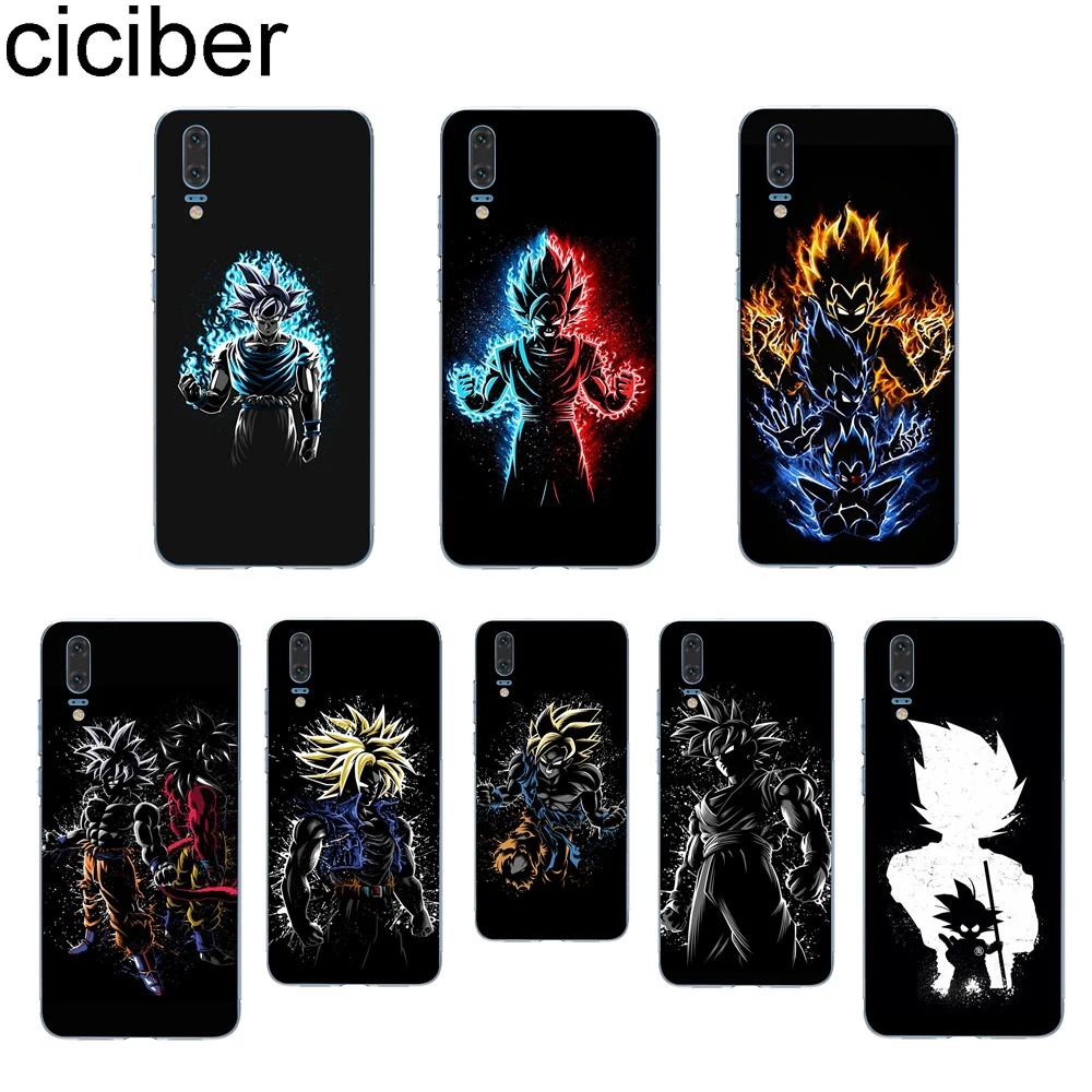 

ciciber Dragon Ball Goku Phone Case for Huawei P20 P30 P10 P9 P8 Pro Plus Lite 2017 P smart 2019 Soft Silicone TPU Clear Coque