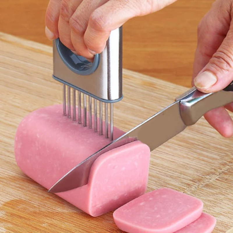 

Vegetable Meat Slicer Tool 404 Stainless Steel Cuter Fingers Safe Food Slicers Cutter Tools Kitchen Accessories