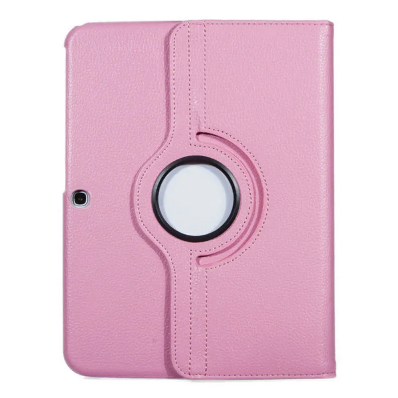 Для Samsung Galaxy Tab 4 10,1 дюйма T530 T531 T535 SM-T530 T533 SM-T531 SM-T535 Tab4 чехол для планшета кронштейн Флип кожаный чехол - Цвет: Pink