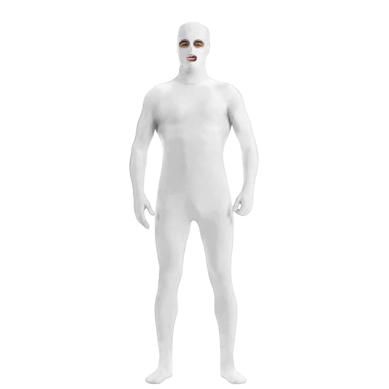 Cosplay&ware Zentai Suit Open Eyes And Mouth Skin Catsuit Halloween Costumes Unisex Unitard Customized Stage Dance Wear -Zentai shop online