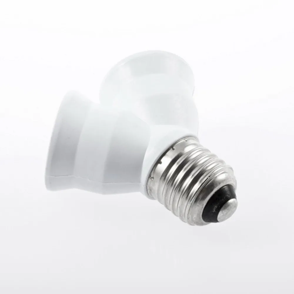 Фирменное Качество E27 до 2xE27 1 до 2 Y форма светодиодный галогенный CFL лампа база светильник разделитель для ламп Сплит адаптер конвертер разъем расширения