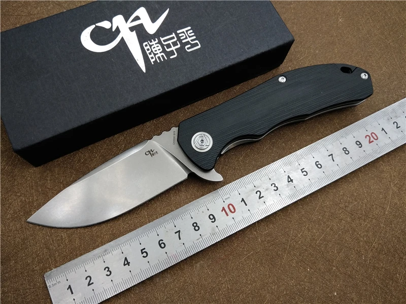 CH Folding Knife CH3504 G10 handle D2 blade Ceramic ball bearing Outdoor camping knife Hunting Hiking Fishing EDC hand tool CH Folding Knife CH3504 G10 handle D2 blade Ceramic ball bearing Outdoor camping knife Hunting Hiking Fishing EDC hand tool