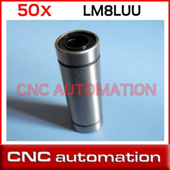 

50pcs LM8LUU 8mm 8x15x45mm Longer Linear Motion Ball Bearings For CNC