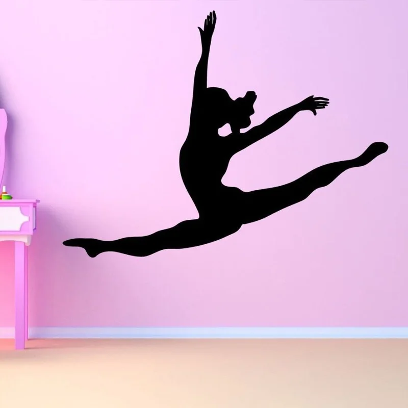 Dance Ballet Ballerina Girl Removable Wall Stickers for Nursery Kids Room Girls Art Decoration